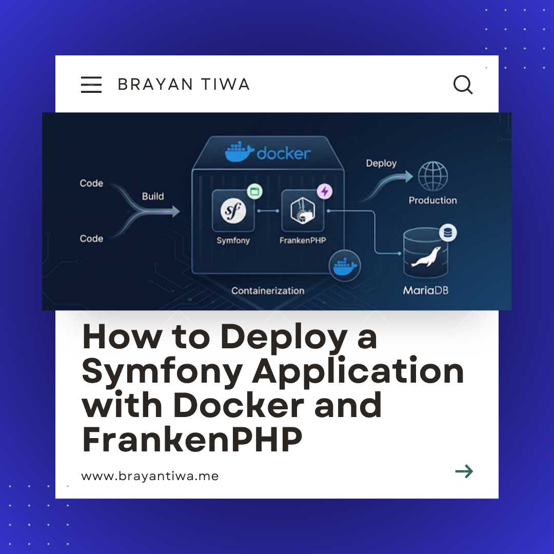 How to Deploy a Symfony Application with Docker and FrankenPHP